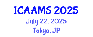 International Conference on Autonomous Agents and Multiagent Systems (ICAAMS) July 22, 2025 - Tokyo, Japan