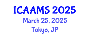International Conference on Autonomous Agents and Multiagent Systems (ICAAMS) March 25, 2025 - Tokyo, Japan