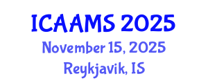 International Conference on Autonomous Agents and Multiagent Systems (ICAAMS) November 15, 2025 - Reykjavik, Iceland