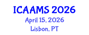 International Conference on Autonomous Agents and Multiagent Systems (ICAAMS) April 15, 2026 - Lisbon, Portugal