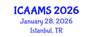 International Conference on Autonomous Agents and Multiagent Systems (ICAAMS) January 28, 2026 - Istanbul, Turkey