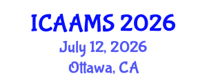 International Conference on Autonomous Agents and Multiagent Systems (ICAAMS) July 12, 2026 - Ottawa, Canada