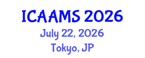 International Conference on Autonomous Agents and Multiagent Systems (ICAAMS) July 22, 2026 - Tokyo, Japan