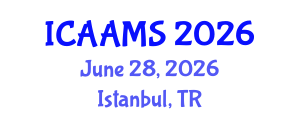 International Conference on Autonomous Agents and Multiagent Systems (ICAAMS) June 28, 2026 - Istanbul, Turkey