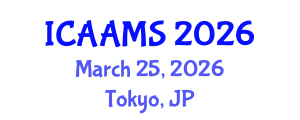 International Conference on Autonomous Agents and Multiagent Systems (ICAAMS) March 25, 2026 - Tokyo, Japan