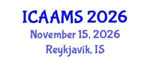 International Conference on Autonomous Agents and Multiagent Systems (ICAAMS) November 15, 2026 - Reykjavik, Iceland International Conference on Autonomous Agents and Multiagent Systems (ICAAMS) November 15, 2026 - Reykjavik, Iceland
