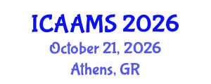 International Conference on Autonomous Agents and Multiagent Systems (ICAAMS) October 21, 2026 - Athens, Greece