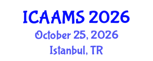 International Conference on Autonomous Agents and Multiagent Systems (ICAAMS) October 25, 2026 - Istanbul, Turkey