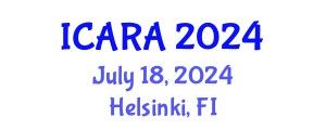 International Conference on Autonomous Robots and Agents (ICARA) July 18, 2024 - Helsinki, Finland