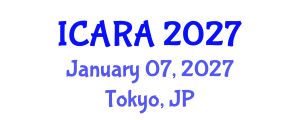 International Conference on Autonomous Robots and Agents (ICARA) January 07, 2027 - Tokyo, Japan