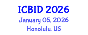 International Conference on Bacteriology and Infectious Diseases (ICBID) January 05, 2026 - Honolulu, United States International Conference on Bacteriology and Infectious Diseases (ICBID) January 05, 2026 - Honolulu, United States