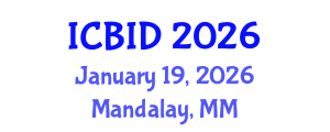 International Conference on Bacteriology and Infectious Diseases (ICBID) January 19, 2026 - Mandalay, Myanmar International Conference on Bacteriology and Infectious Diseases (ICBID) January 19, 2026 - Mandalay, Myanmar