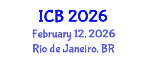 International Conference on Bacteriophages (ICB) February 12, 2026 - Rio de Janeiro, Brazil International Conference on Bacteriophages (ICB) February 12, 2026 - Rio de Janeiro, Brazil