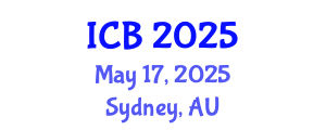 International Conference on Ballistics (ICB) May 17, 2025 - Sydney, Australia