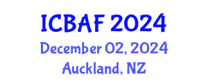 International Conference on Banking, Accounting and Finance (ICBAF) December 02, 2024 - Auckland, New Zealand