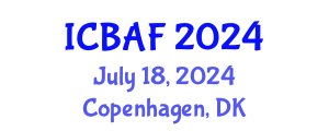 International Conference on Banking, Accounting and Finance (ICBAF) July 18, 2024 - Copenhagen, Denmark