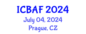 International Conference on Banking, Accounting and Finance (ICBAF) July 04, 2024 - Prague, Czechia