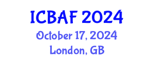 International Conference on Banking, Accounting and Finance (ICBAF) October 17, 2024 - London, United Kingdom