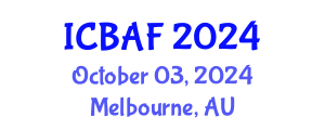 International Conference on Banking, Accounting and Finance (ICBAF) October 03, 2024 - Melbourne, Australia