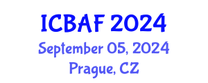 International Conference on Banking, Accounting and Finance (ICBAF) September 05, 2024 - Prague, Czechia