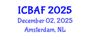 International Conference on Banking, Accounting and Finance (ICBAF) December 02, 2025 - Amsterdam, Netherlands