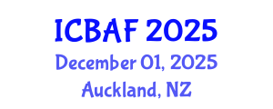 International Conference on Banking, Accounting and Finance (ICBAF) December 01, 2025 - Auckland, New Zealand