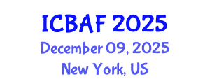 International Conference on Banking, Accounting and Finance (ICBAF) December 09, 2025 - New York, United States
