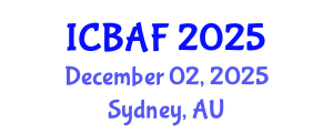 International Conference on Banking, Accounting and Finance (ICBAF) December 02, 2025 - Sydney, Australia
