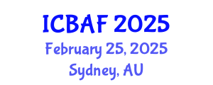 International Conference on Banking, Accounting and Finance (ICBAF) February 25, 2025 - Sydney, Australia