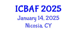 International Conference on Banking, Accounting and Finance (ICBAF) January 14, 2025 - Nicosia, Cyprus