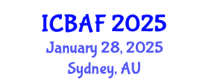 International Conference on Banking, Accounting and Finance (ICBAF) January 28, 2025 - Sydney, Australia