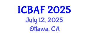 International Conference on Banking, Accounting and Finance (ICBAF) July 12, 2025 - Ottawa, Canada