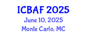 International Conference on Banking, Accounting and Finance (ICBAF) June 10, 2025 - Monte Carlo, Monaco