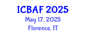 International Conference on Banking, Accounting and Finance (ICBAF) May 17, 2025 - Florence, Italy