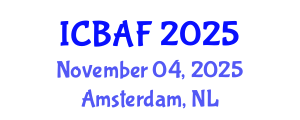 International Conference on Banking, Accounting and Finance (ICBAF) November 04, 2025 - Amsterdam, Netherlands