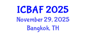 International Conference on Banking, Accounting and Finance (ICBAF) November 29, 2025 - Bangkok, Thailand
