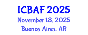 International Conference on Banking, Accounting and Finance (ICBAF) November 18, 2025 - Buenos Aires, Argentina