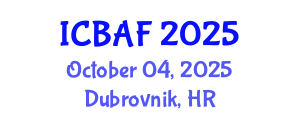 International Conference on Banking, Accounting and Finance (ICBAF) October 04, 2025 - Dubrovnik, Croatia