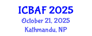 International Conference on Banking, Accounting and Finance (ICBAF) October 21, 2025 - Kathmandu, Nepal
