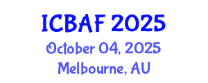 International Conference on Banking, Accounting and Finance (ICBAF) October 04, 2025 - Melbourne, Australia