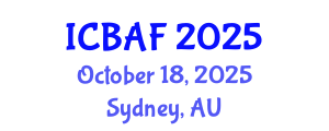 International Conference on Banking, Accounting and Finance (ICBAF) October 18, 2025 - Sydney, Australia