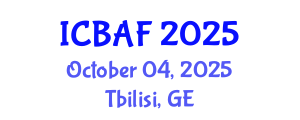 International Conference on Banking, Accounting and Finance (ICBAF) October 04, 2025 - Tbilisi, Georgia