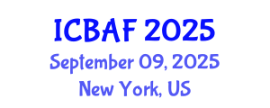 International Conference on Banking, Accounting and Finance (ICBAF) September 09, 2025 - New York, United States