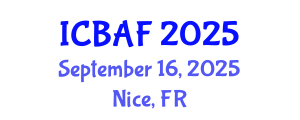International Conference on Banking, Accounting and Finance (ICBAF) September 16, 2025 - Nice, France