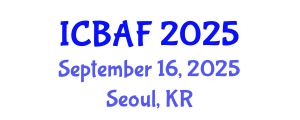 International Conference on Banking, Accounting and Finance (ICBAF) September 16, 2025 - Seoul, Republic of Korea