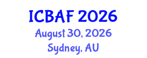 International Conference on Banking, Accounting and Finance (ICBAF) August 30, 2026 - Sydney, Australia International Conference on Banking, Accounting and Finance (ICBAF) August 30, 2026 - Sydney, Australia