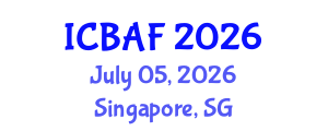 International Conference on Banking, Accounting and Finance (ICBAF) July 05, 2026 - Singapore, Singapore