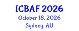 International Conference on Banking, Accounting and Finance (ICBAF) October 18, 2026 - Sydney, Australia International Conference on Banking, Accounting and Finance (ICBAF) October 18, 2026 - Sydney, Australia