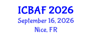 International Conference on Banking, Accounting and Finance (ICBAF) September 16, 2026 - Nice, France International Conference on Banking, Accounting and Finance (ICBAF) September 16, 2026 - Nice, France