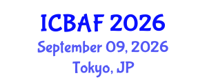 International Conference on Banking, Accounting and Finance (ICBAF) September 09, 2026 - Tokyo, Japan